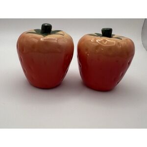 Vintage Strawberry Salt and Pepper Shakers